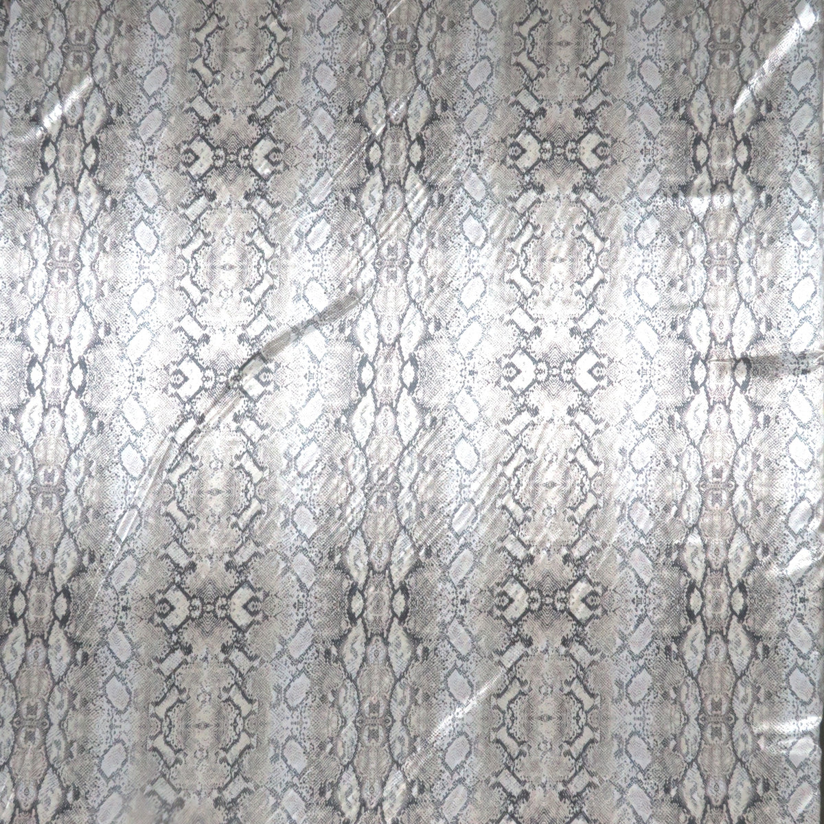 GREY Snake Skin Fabric Snakeskin Animal Print Cotton Material