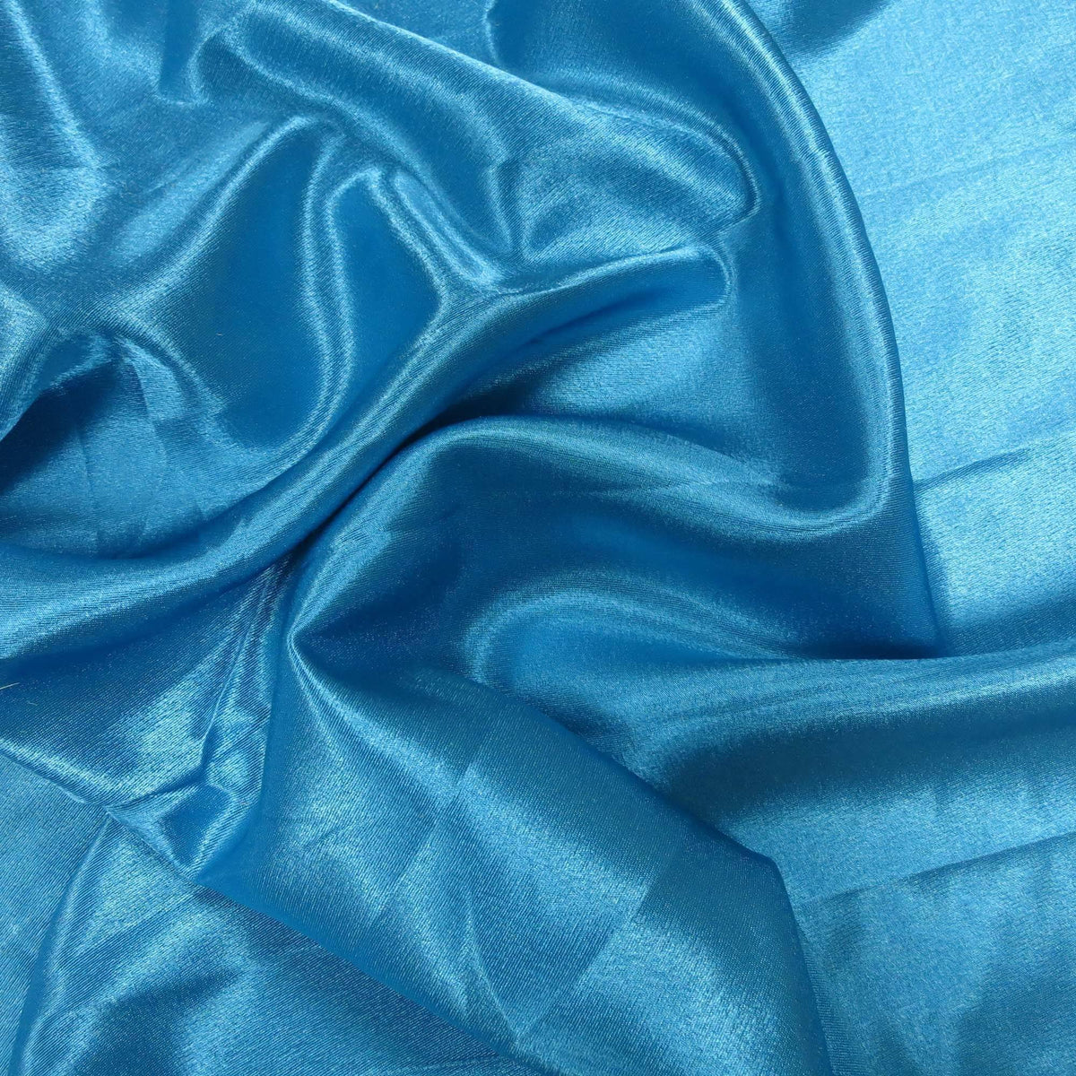 Sky Blue Polyester Poplin Fabric