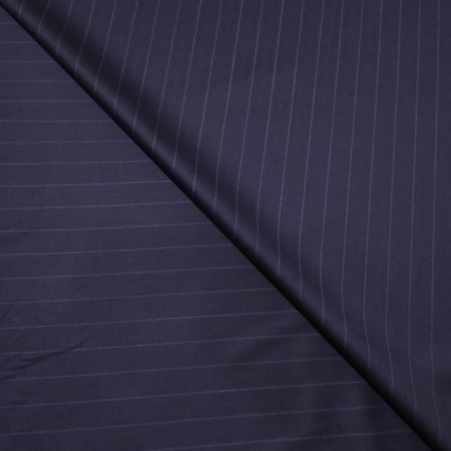 Navy with Blue Chalk Stripe Super 170's Wool Tasmanian Move Loro Piana ...