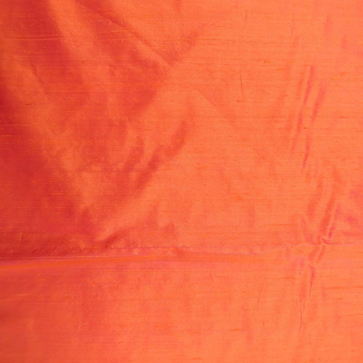 Red and Orange Iridescent Dupioni/Shantung Raw Silk | Rex Fabrics